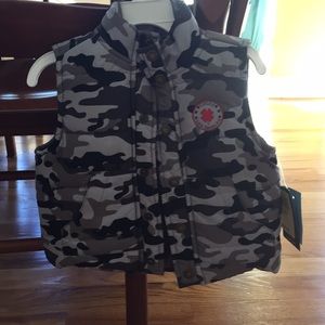 Baby boy camo puffy vest